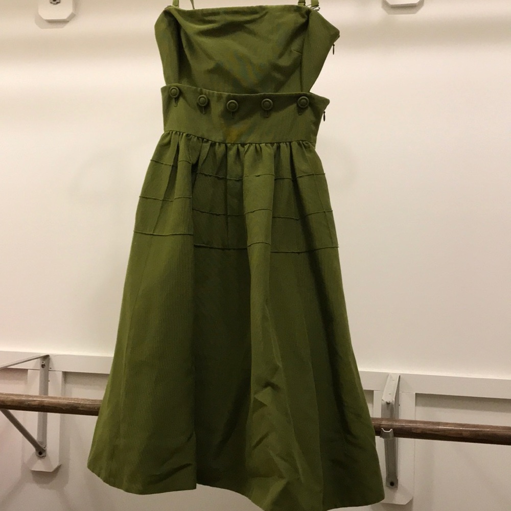 Anthropologie Green dress/ skirt! Can worn 2 ways